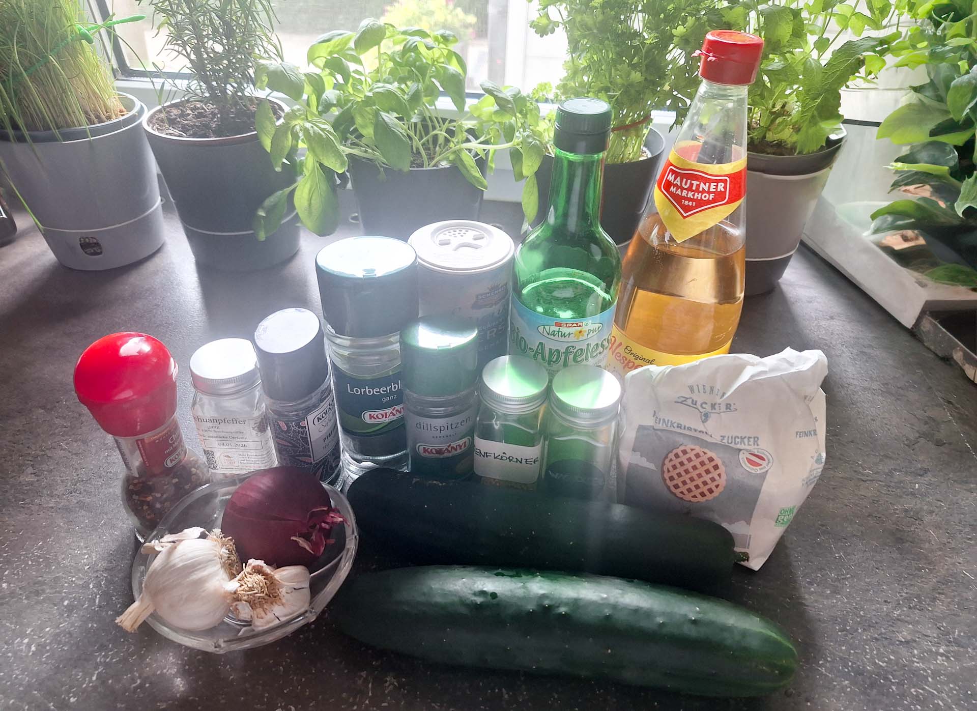 Zutaten Gurken 1